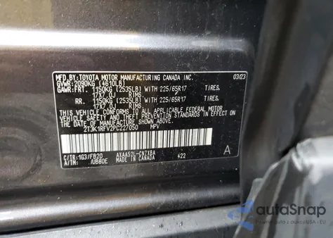 2023 Toyota Rav4 Le from USA, damaged, VIN 2T3K1RFV2PC227050